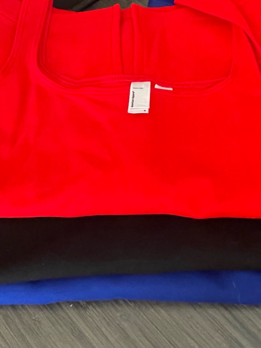 American Apparel Bodycon Dresses set of 3 ( black, red, blue) size Small